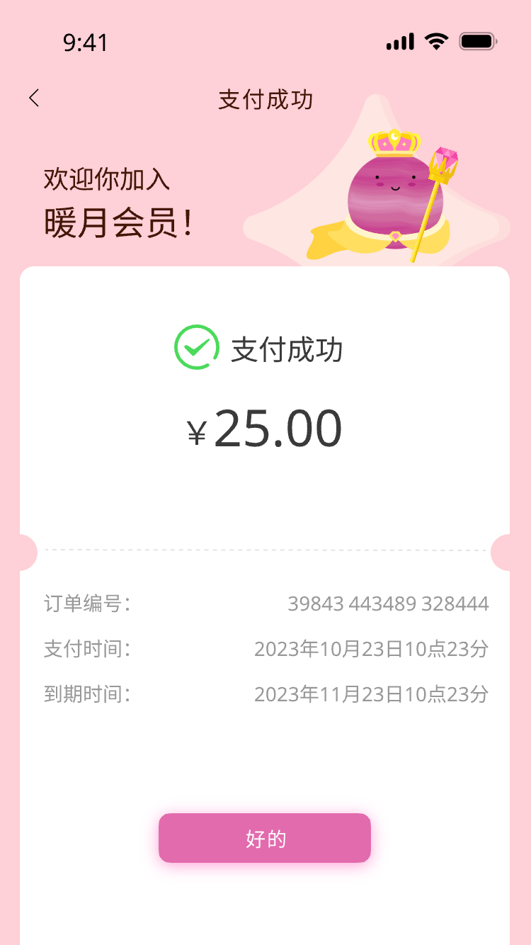 支付成功